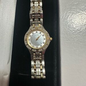 Citizen Women’s Two-Tone Gold & Silver Eco-Drive Diamond Bezel Watch